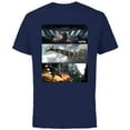 thumbnail image 1 of Star Wars The Mandalorian Season 3 Pirate Battle Concept Art - Short Sleeve Cotton T-Shirt for Adults - Customized-Navy, 1 of 5