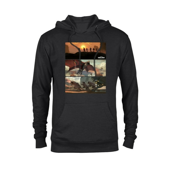 Star Wars The Mandalorian Season 3 Raptor Rescue Concept Art - Pullover Hoodie for Adults - Customized-Black