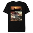 thumbnail image 1 of Star Wars The Mandalorian Season 3 Raptor Rescue Concept Art - Short Sleeve Blended T-Shirt for Adults - Customized-Black, 1 of 5