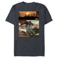 thumbnail image 1 of Star Wars The Mandalorian Season 3 Raptor Rescue Concept Art - Short Sleeve Blended T-Shirt for Adults - Customized-Navy Heather, 1 of 5