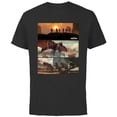 thumbnail image 1 of Star Wars The Mandalorian Season 3 Raptor Rescue Concept Art - Short Sleeve Cotton T-Shirt for Adults - Customized-Black, 1 of 5