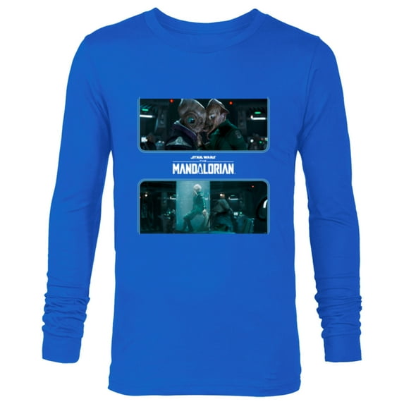 Star Wars The Mandalorian Season 3 Star-Crossed Lovers - Long Sleeve T-Shirt for Men - Customized-Navy