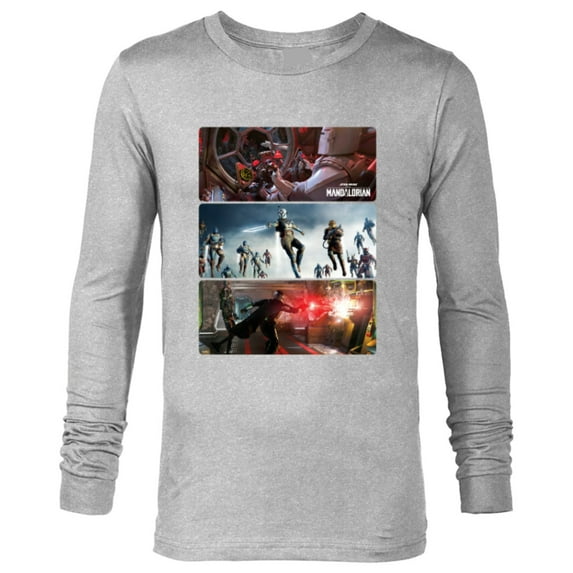 Star Wars The Mandalorian Season 3 The Return Concept Art - Long Sleeve T-Shirt for Men - Customized-Athletic Heather