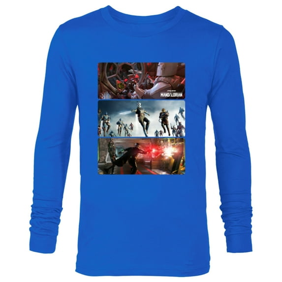 Star Wars The Mandalorian Season 3 The Return Concept Art - Long Sleeve T-Shirt for Men - Customized-Navy