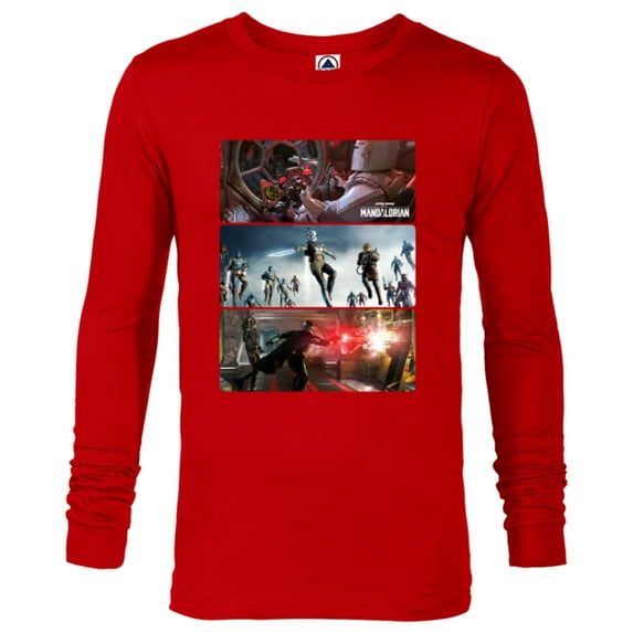 Star Wars The Mandalorian Season 3 The Return Concept Art - Long Sleeve T-Shirt for Men - Customized-New Red