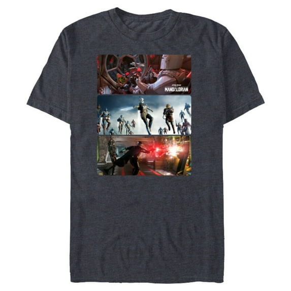 Star Wars The Mandalorian Season 3 The Return Concept Art - Short Sleeve Blended T-Shirt for Adults - Customized-Navy Heather