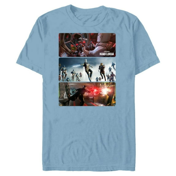 Star Wars The Mandalorian Season 3 The Return Concept Art - Short Sleeve Blended T-Shirt for Adults - Customized-Ocean Blue