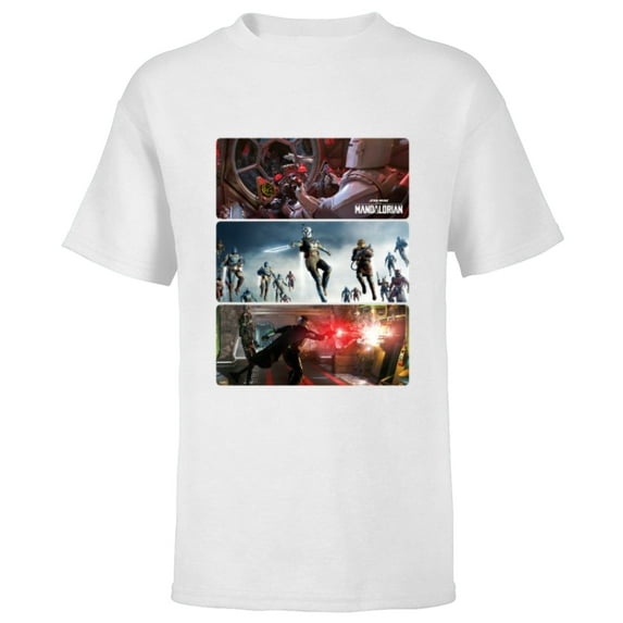 Star Wars The Mandalorian Season 3 The Return Concept Art - Short Sleeve T-Shirt for Kids - Customized-White