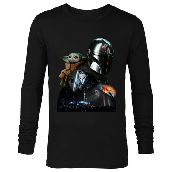 Star Wars The Mandalorian Season 3 The Return to Mandalore - Long Sleeve T-Shirt for Men - Customized-Black
