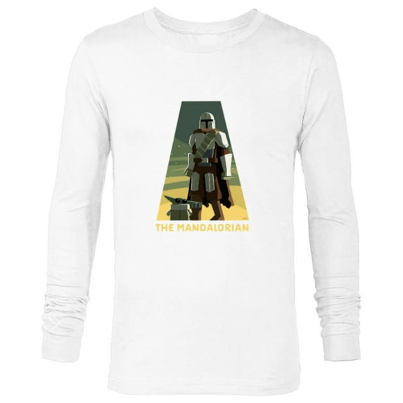 Star Wars The Mandalorian Season 3 Triangle Grogu Disney+ - Long Sleeve T-Shirt for Men - Customized-White