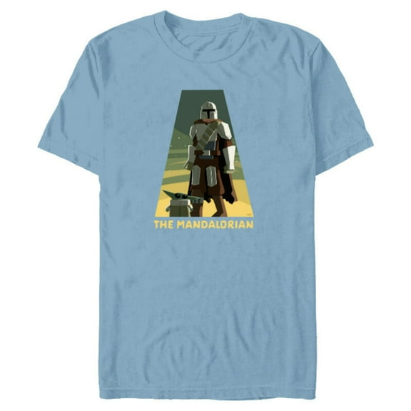 Star Wars The Mandalorian Season 3 Triangle Grogu Disney - Short Sleeve Blended T-Shirt for Adults - Customized-Ocean Blue