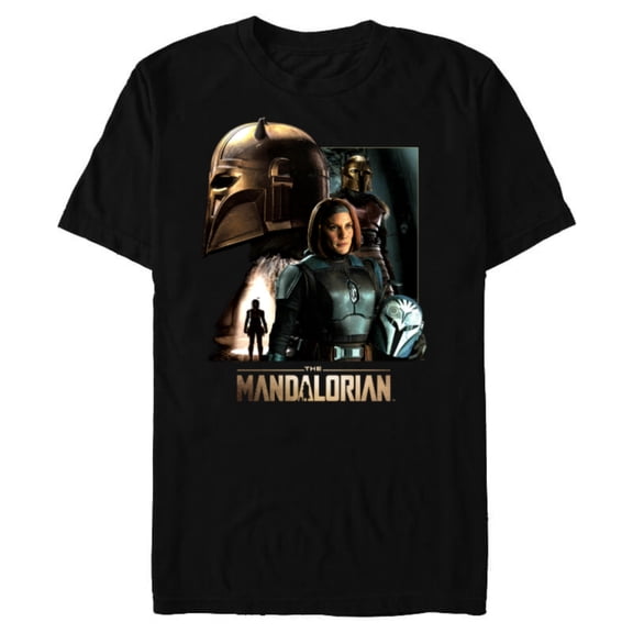 Star Wars The Mandalorian Season 3 the Armorer and Bo-Katan - Short Sleeve Blended T-Shirt for Adults - Customized-Black