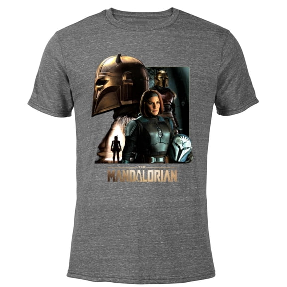 Star Wars The Mandalorian Season 3 the Armorer and Bo-Katan - Short Sleeve Blended T-Shirt for Adults - Customized-Dark Heather