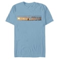 thumbnail image 1 of Star Wars The Mandalorian Series Logo - Short Sleeve Blended T-Shirt for Adults - Customized-Ocean Blue, 1 of 5
