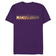 thumbnail image 1 of Star Wars The Mandalorian Series Logo - Short Sleeve Blended T-Shirt for Adults - Customized-Purple, 1 of 5