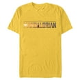 thumbnail image 1 of Star Wars The Mandalorian Series Logo - Short Sleeve Blended T-Shirt for Adults - Customized-Yellow, 1 of 5