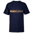 thumbnail image 1 of Star Wars The Mandalorian Series Logo - Short Sleeve T-Shirt for Kids - Customized-Navy, 1 of 5