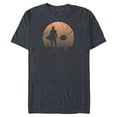 thumbnail image 1 of Star Wars The Mandalorian Sleeping Child Silhouette - Short Sleeve Blended T-Shirt for Adults - Customized-Navy Heather, 1 of 5