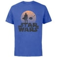 thumbnail image 1 of Star Wars The Mandalorian Sleeping Child Silhouette - Short Sleeve Cotton T-Shirt for Adults - Customized-Royal Heather, 1 of 5