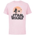 thumbnail image 1 of Star Wars The Mandalorian Sleeping Child Silhouette - Short Sleeve Cotton T-Shirt for Adults - Customized-Soft Pink, 1 of 5