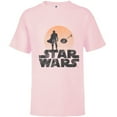 thumbnail image 1 of Star Wars The Mandalorian Sleeping Child Silhouette - Short Sleeve T-Shirt for Kids - Customized-Soft Pink, 1 of 5