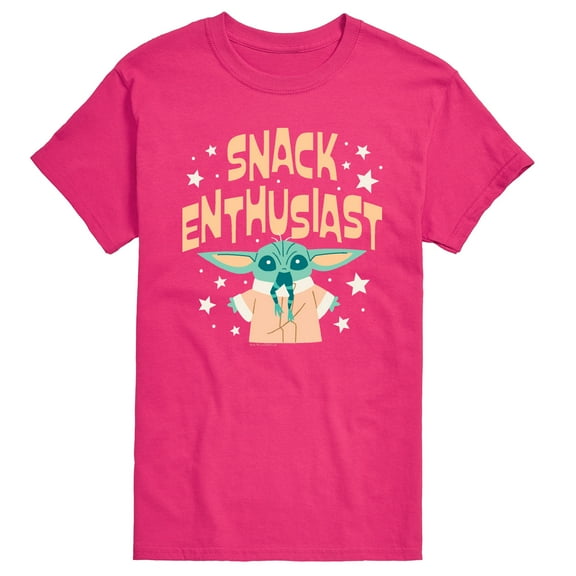 Star Wars - The Mandalorian Snack Enthusiast Grogu - Men's Short Sleeve Graphic T-Shirt
