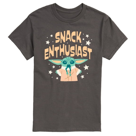 Star Wars - The Mandalorian Snack Enthusiast Grogu - Men's Short Sleeve Graphic T-Shirt