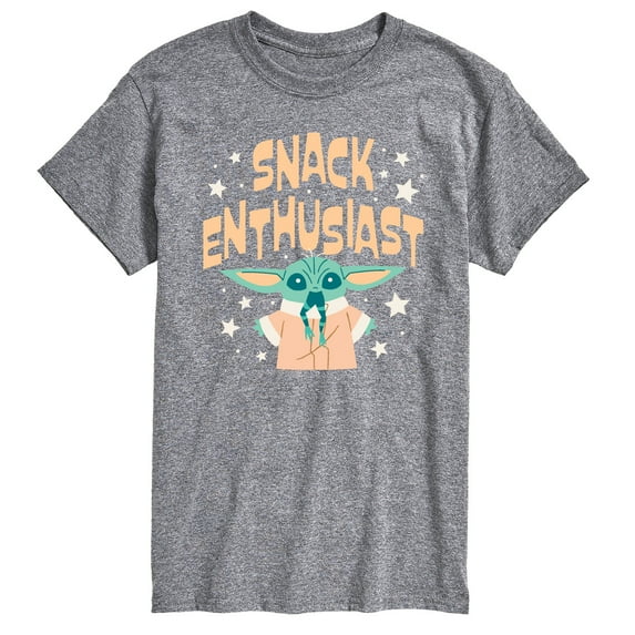 Star Wars - The Mandalorian Snack Enthusiast Grogu - Men's Short Sleeve Graphic T-Shirt