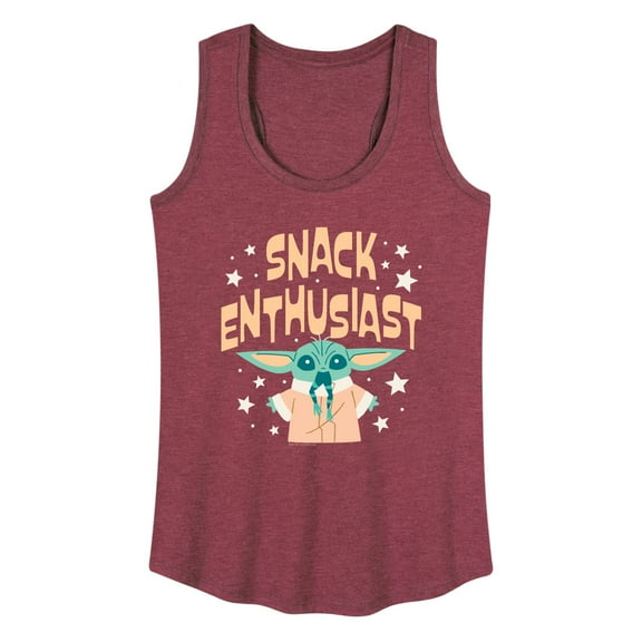 Star Wars - The Mandalorian Snack Enthusiast Grogu - Wo Men's Racerback Graphic Tank Top
