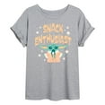 thumbnail image 1 of Star Wars - The Mandalorian Snack Enthusiast Grogu  - Womens Oversized Graphic T-Shirt, 1 of 5