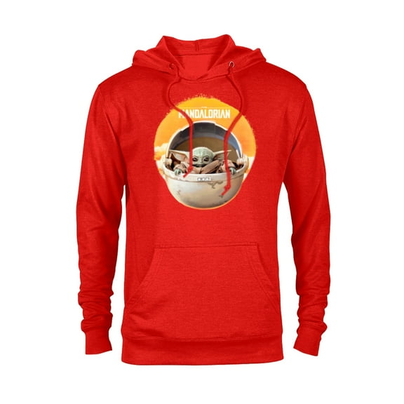 Star Wars The Mandalorian The Child Awakens - Pullover Hoodie for Adults - Customized-Red Heather