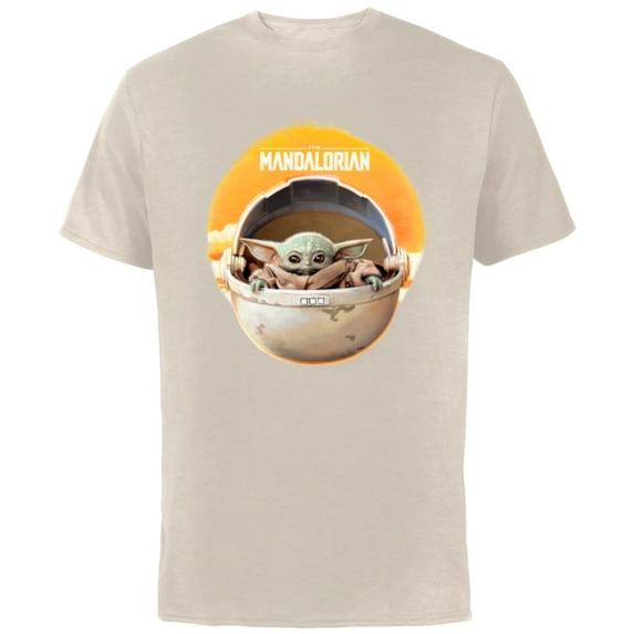 Star Wars The Mandalorian The Child Awakens - Short Sleeve Cotton T-Shirt for Adults - Customized-Natural