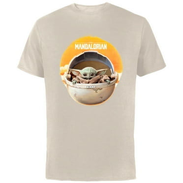 Star Wars The Mandalorian The Child Awakens - Short Sleeve Cotton T-Shirt for Adults - Customized-Natural