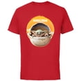 thumbnail image 1 of Star Wars The Mandalorian The Child Awakens - Short Sleeve Cotton T-Shirt for Adults - Customized-Red, 1 of 5