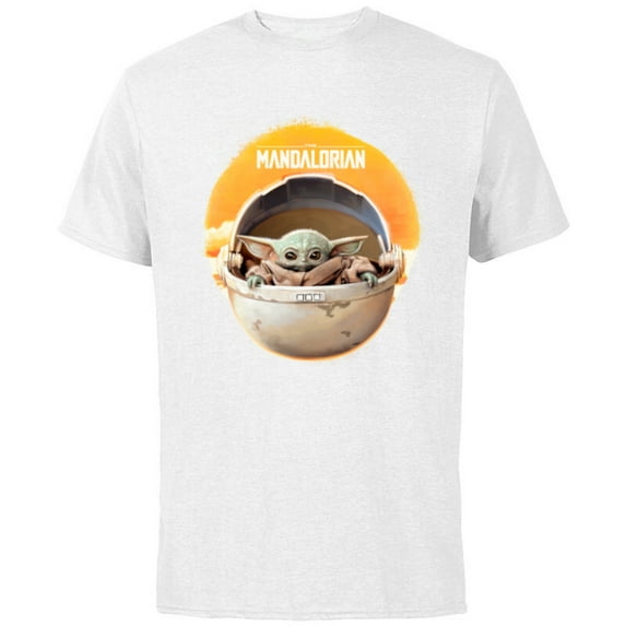 Star Wars The Mandalorian The Child Awakens - Short Sleeve Cotton T-Shirt for Adults - Customized-White