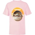 thumbnail image 1 of Star Wars The Mandalorian The Child Awakens - Short Sleeve T-Shirt for Kids - Customized-Soft Pink, 1 of 5