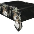 thumbnail image 1 of Star Wars The Mandalorian The Child Baby Yoda Birthday Plastic Party Tablecloth, 84in x 54in, 1 of 4
