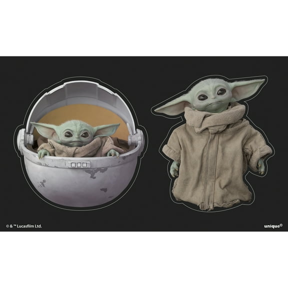 Star Wars The Mandalorian The Child Baby Yoda Window Clings, 3ct