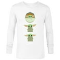 thumbnail image 1 of Star Wars The Mandalorian The Child Cartoon Poses - Long Sleeve T-Shirt for Men - Customized-White, 1 of 5