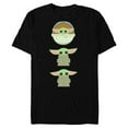 thumbnail image 1 of Star Wars The Mandalorian The Child Cartoon Poses - Short Sleeve Blended T-Shirt for Adults - Customized-Black, 1 of 5