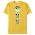 thumbnail image 1 of Star Wars The Mandalorian The Child Cartoon Poses - Short Sleeve Blended T-Shirt for Adults - Customized-Yellow, 1 of 5