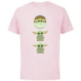 thumbnail image 1 of Star Wars The Mandalorian The Child Cartoon Poses - Short Sleeve Cotton T-Shirt for Adults - Customized-Soft Pink, 1 of 5
