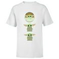 thumbnail image 1 of Star Wars The Mandalorian The Child Cartoon Poses - Short Sleeve T-Shirt for Kids - Customized-White, 1 of 5