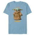 thumbnail image 1 of Star Wars The Mandalorian The Child Cute - Short Sleeve Blended T-Shirt for Adults - Customized-Ocean Blue, 1 of 5