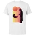 thumbnail image 1 of Star Wars The Mandalorian The Child Discovery Silhouette - Short Sleeve Cotton T-Shirt for Adults - Customized-White, 1 of 5