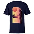 thumbnail image 1 of Star Wars The Mandalorian The Child Discovery Silhouette - Short Sleeve T-Shirt for Kids - Customized-Navy, 1 of 5