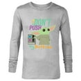 thumbnail image 1 of Star Wars The Mandalorian The Child Don't Touch My Buttons - Long Sleeve T-Shirt for Men - Customized-Athletic Heather, 1 of 5