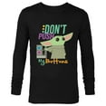 thumbnail image 1 of Star Wars The Mandalorian The Child Don't Touch My Buttons - Long Sleeve T-Shirt for Men - Customized-Black, 1 of 5