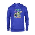 thumbnail image 1 of Star Wars The Mandalorian The Child Don't Touch My Buttons - Pullover Hoodie for Adults - Customized-Royal, 1 of 5