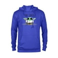 thumbnail image 1 of Star Wars The Mandalorian The Child Emoticon - Pullover Hoodie for Adults - Customized-Royal Heather, 1 of 5